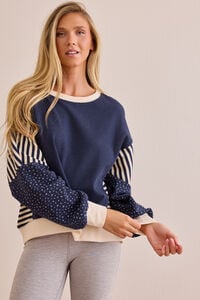 Contrast Patchwork Long Sleeve