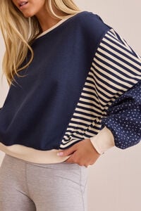 Contrast Patchwork Long Sleeve