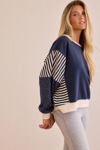 Contrast Patchwork Long Sleeve