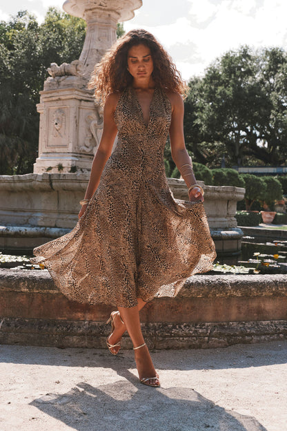 Darcy Leopard Maxi Dress