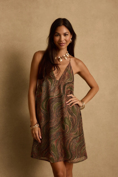 Elysia Paisley Mini Dress