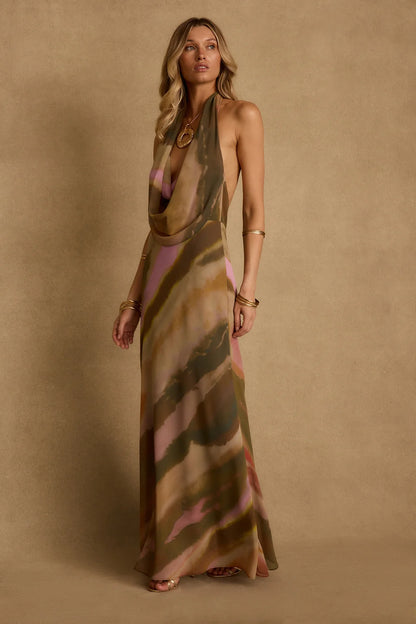 Windansea Abstract Maxi Dress