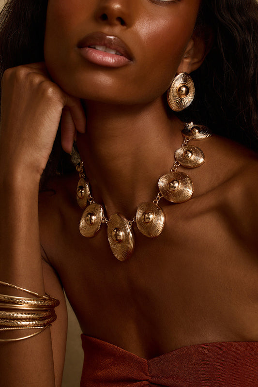 Zenith Gold Statement Necklace