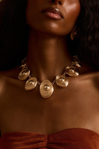 Zenith Gold Statement Necklace